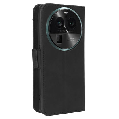 For Oppo Find X6 Stand Function Phone Shell Multiple Card Slots Leather Phone Cover Wallet Phone Case