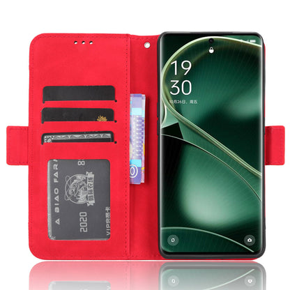 For Oppo Find X6 Stand Function Phone Shell Multiple Card Slots Leather Phone Cover Wallet Phone Case