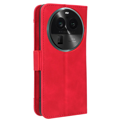 For Oppo Find X6 Stand Function Phone Shell Multiple Card Slots Leather Phone Cover Wallet Phone Case