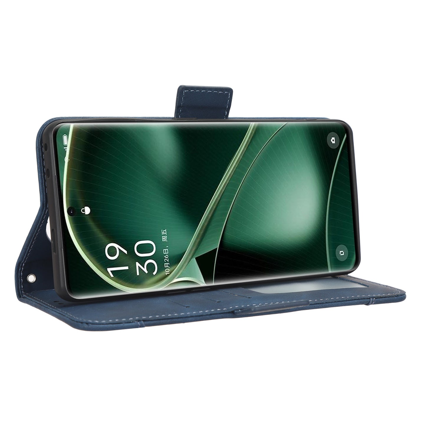 For Oppo Find X6 Stand Function Phone Shell Multiple Card Slots Leather Phone Cover Wallet Phone Case