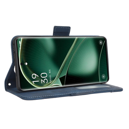 For Oppo Find X6 Stand Function Phone Shell Multiple Card Slots Leather Phone Cover Wallet Phone Case