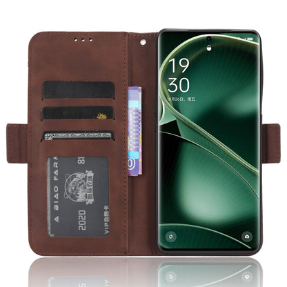For Oppo Find X6 Stand Function Phone Shell Multiple Card Slots Leather Phone Cover Wallet Phone Case
