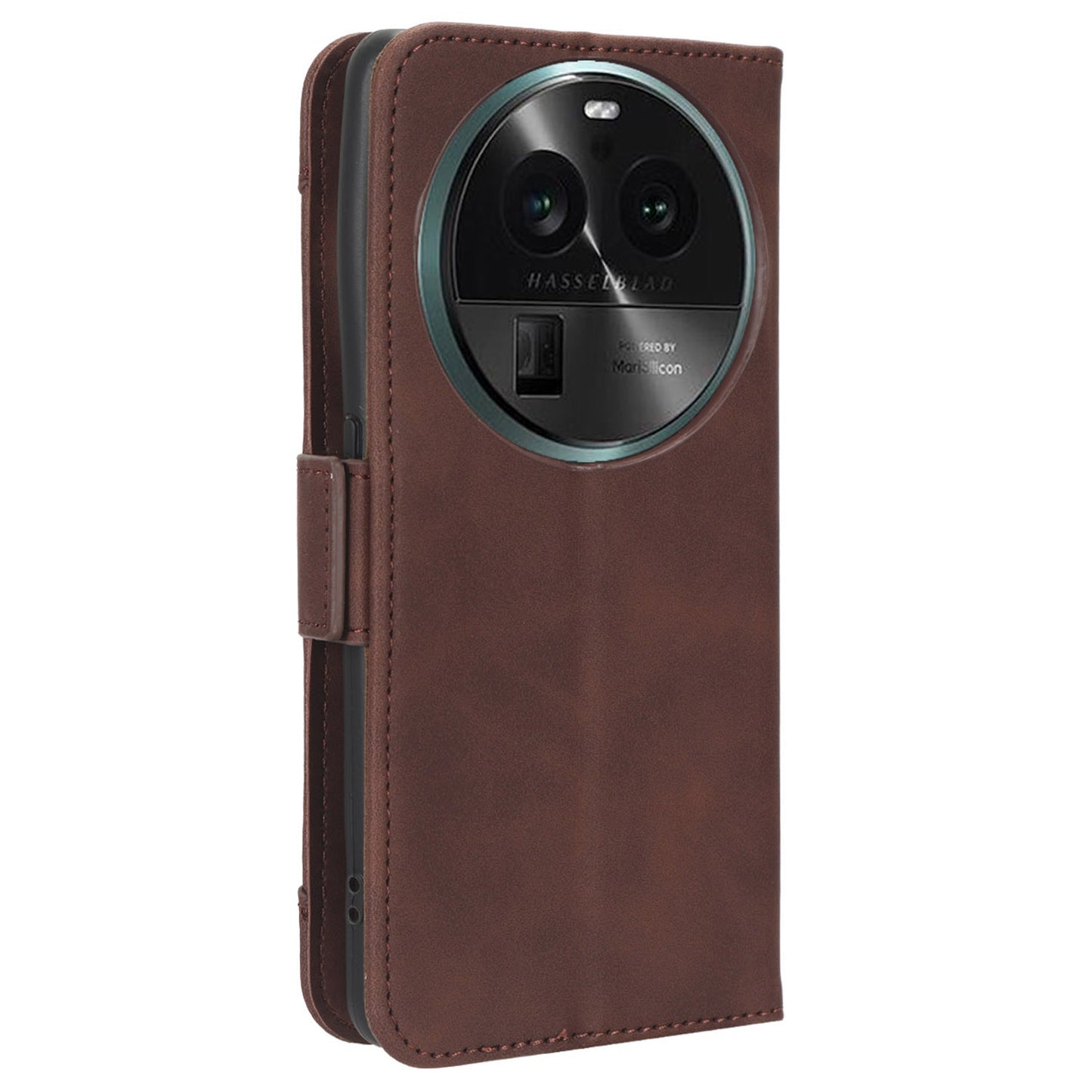 For Oppo Find X6 Stand Function Phone Shell Multiple Card Slots Leather Phone Cover Wallet Phone Case