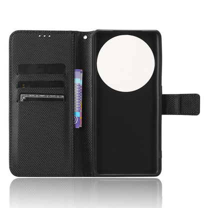 For Oppo Find X6 PU Leather Wallet Case Diamond Texture Stand Protective Phone Cover