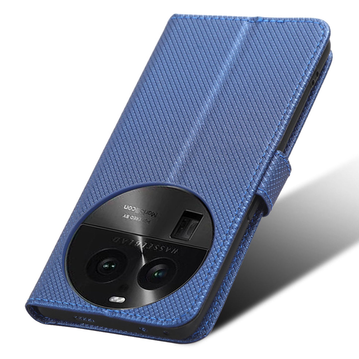 For Oppo Find X6 PU Leather Wallet Case Diamond Texture Stand Protective Phone Cover