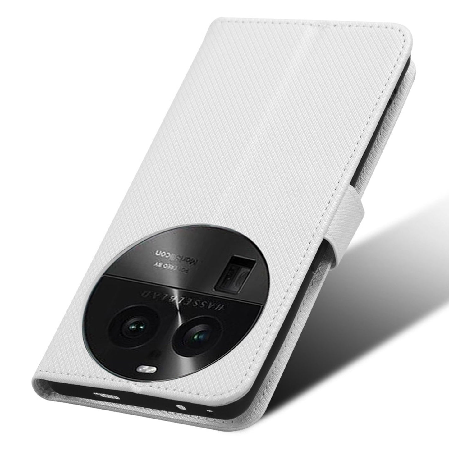 For Oppo Find X6 PU Leather Wallet Case Diamond Texture Stand Protective Phone Cover