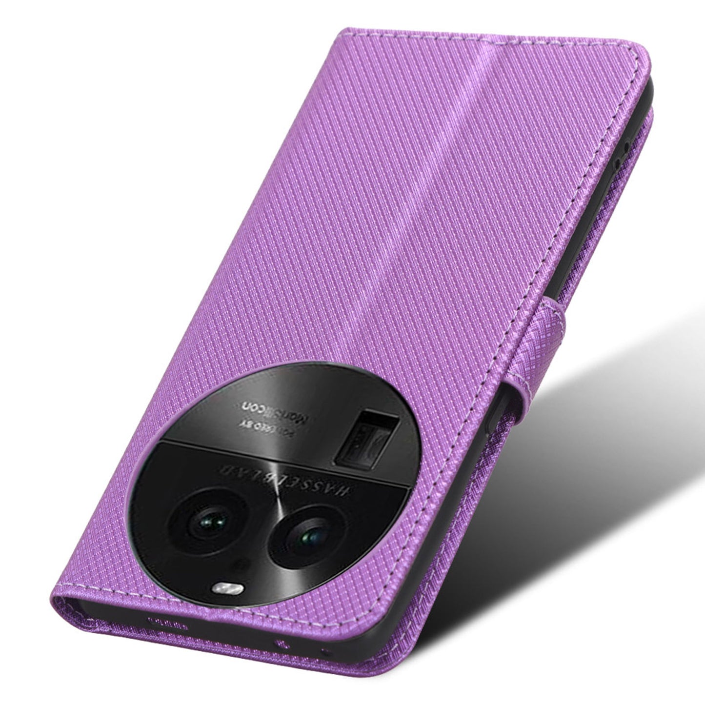 For Oppo Find X6 PU Leather Wallet Case Diamond Texture Stand Protective Phone Cover