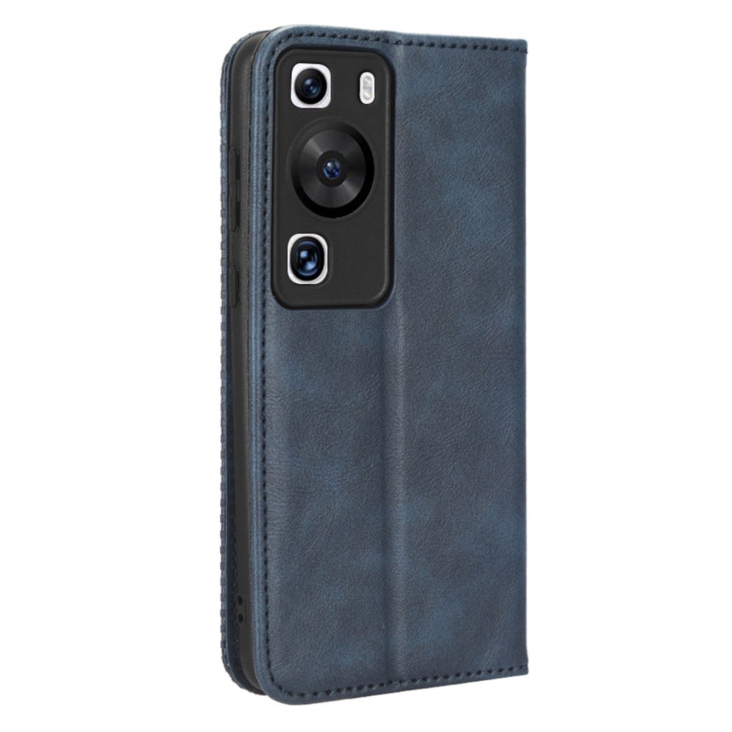 Phone Stand Cover for Huawei P60 / P60 Pro Magnetic Retro PU Leather Cell Phone Wallet Case