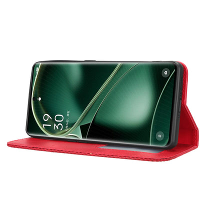 Stand Shell for Oppo Find X6 Pro PU Leather Magnetic Retro Phone Cover Cell Phone Wallet Case