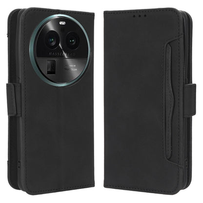 Wallet Phone Shell for Oppo Find X6 Pro Leather Flip Cover Multiple Card Slots Phone Case with Stand