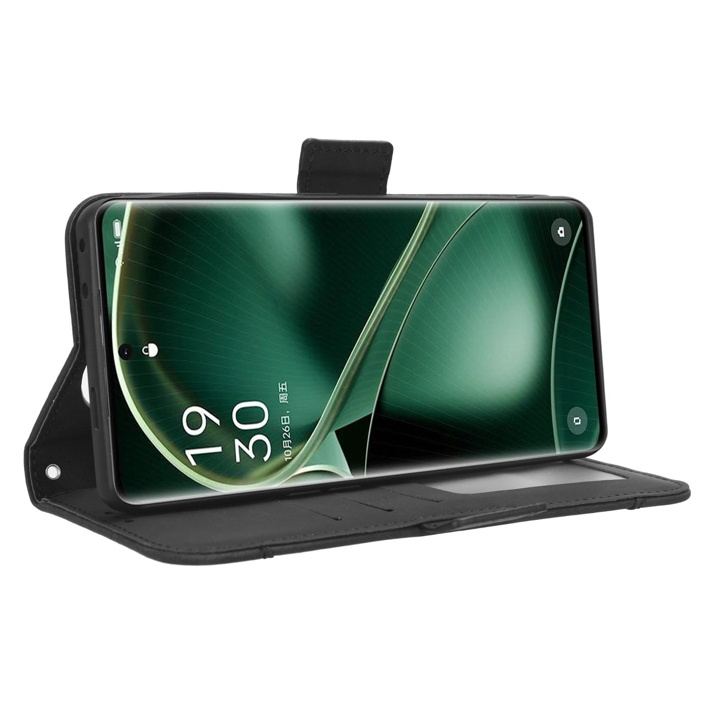 Wallet Phone Shell for Oppo Find X6 Pro Leather Flip Cover Multiple Card Slots Phone Case with Stand