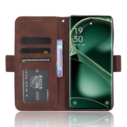 Wallet Phone Shell for Oppo Find X6 Pro Leather Flip Cover Multiple Card Slots Phone Case with Stand