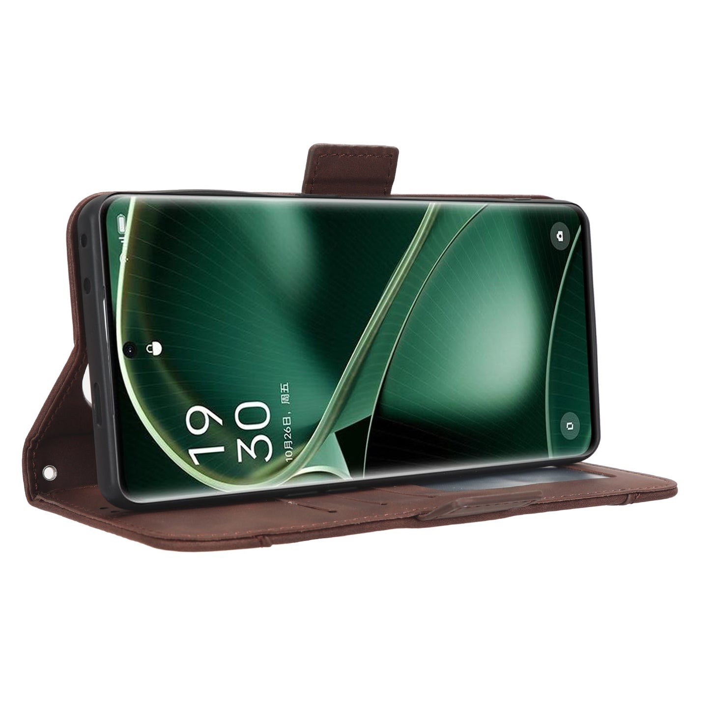 Wallet Phone Shell for Oppo Find X6 Pro Leather Flip Cover Multiple Card Slots Phone Case with Stand