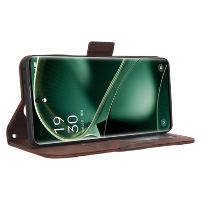 Wallet Phone Shell for Oppo Find X6 Pro Leather Flip Cover Multiple Card Slots Phone Case with Stand