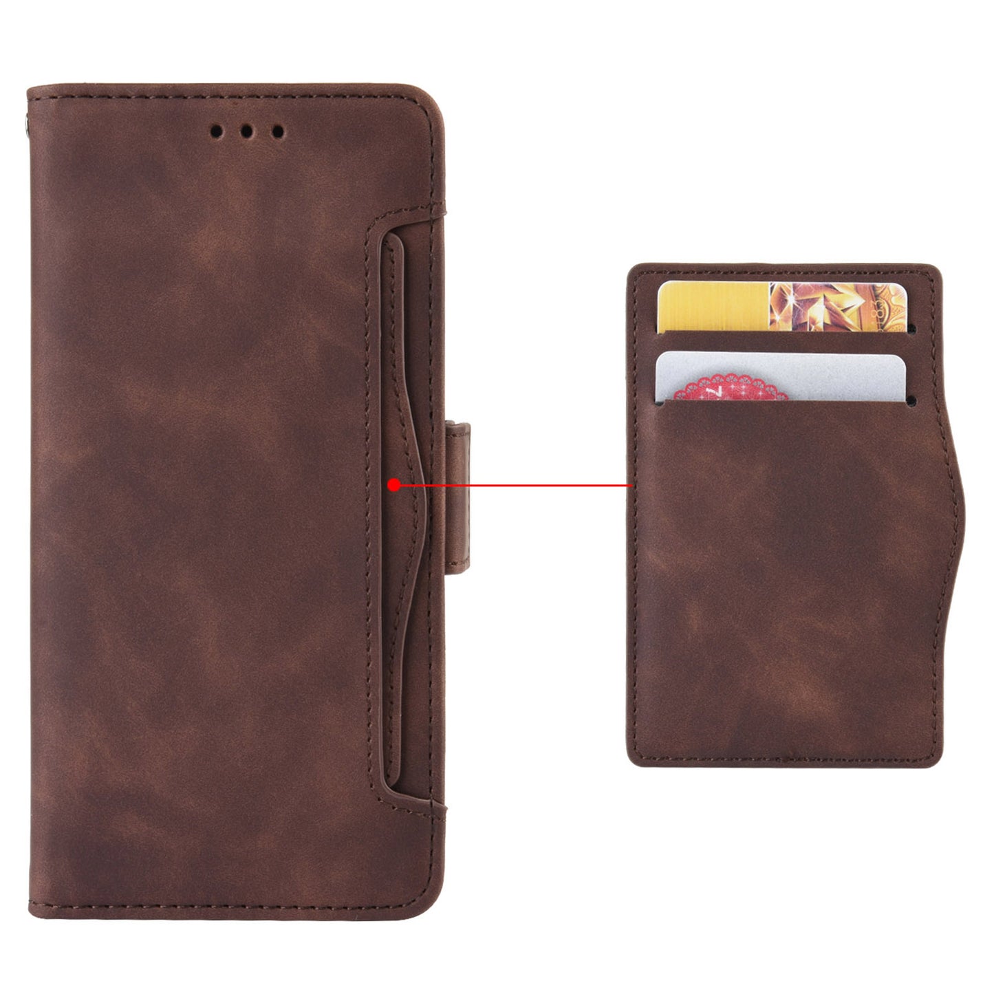 Wallet Phone Shell for Oppo Find X6 Pro Leather Flip Cover Multiple Card Slots Phone Case with Stand