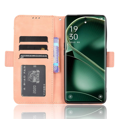 Wallet Phone Shell for Oppo Find X6 Pro Leather Flip Cover Multiple Card Slots Phone Case with Stand