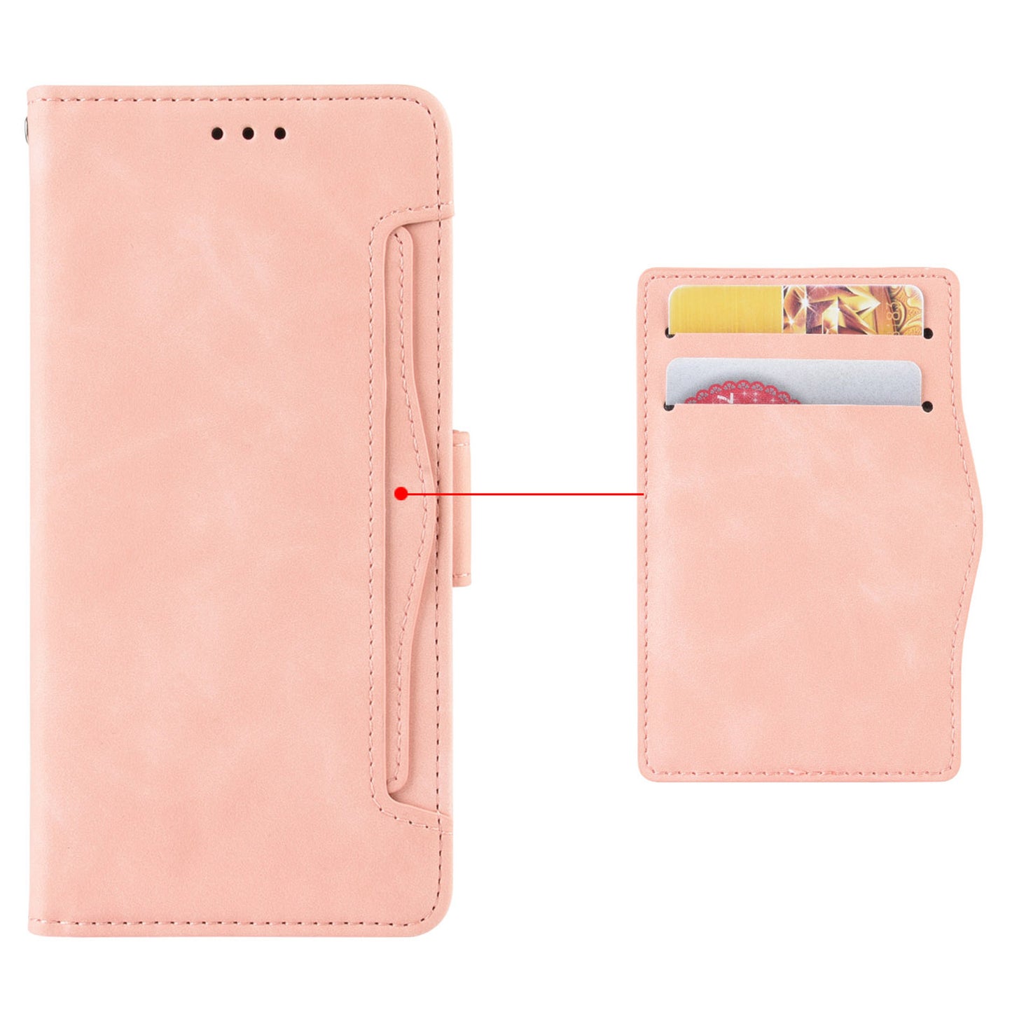 Wallet Phone Shell for Oppo Find X6 Pro Leather Flip Cover Multiple Card Slots Phone Case with Stand