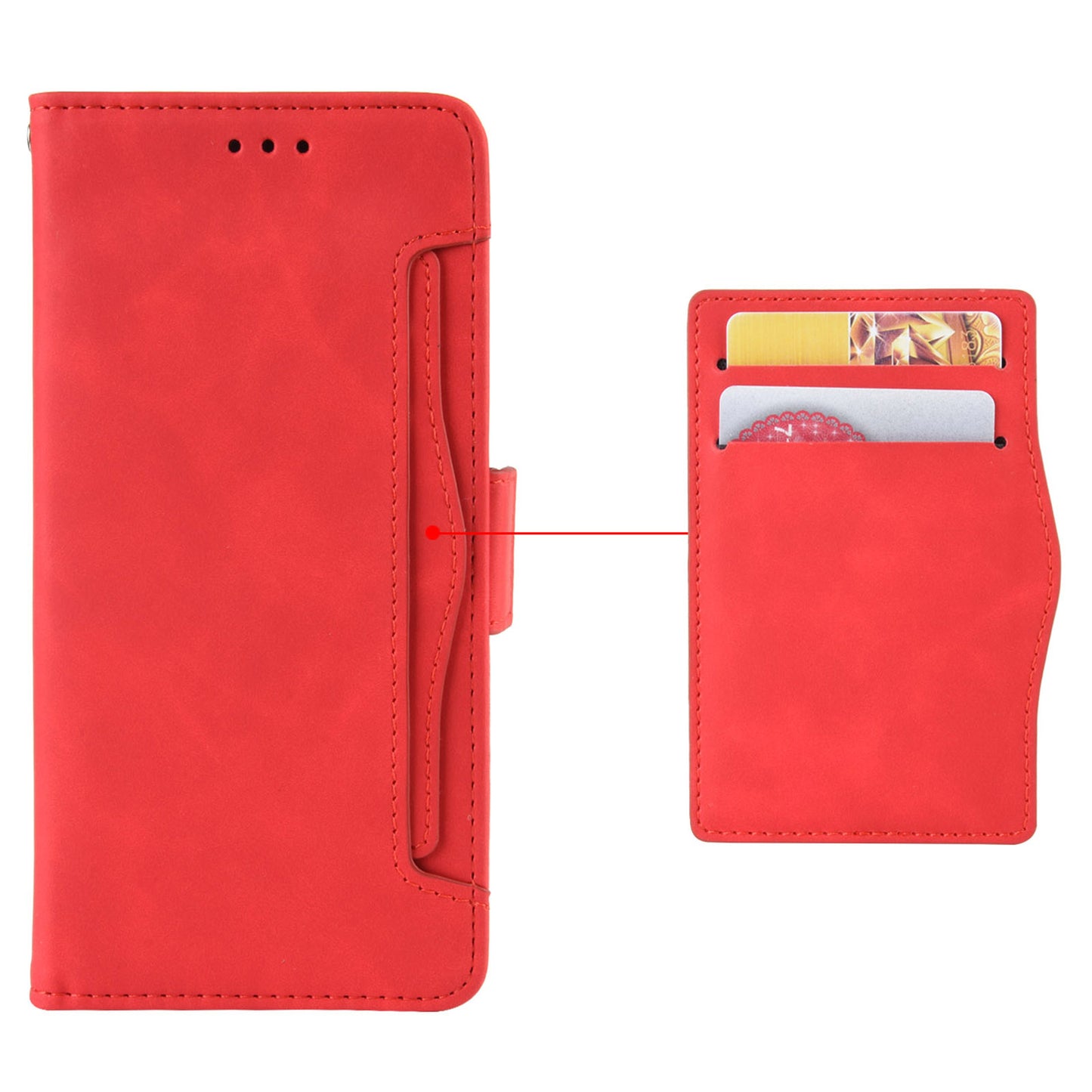 Wallet Phone Shell for Oppo Find X6 Pro Leather Flip Cover Multiple Card Slots Phone Case with Stand