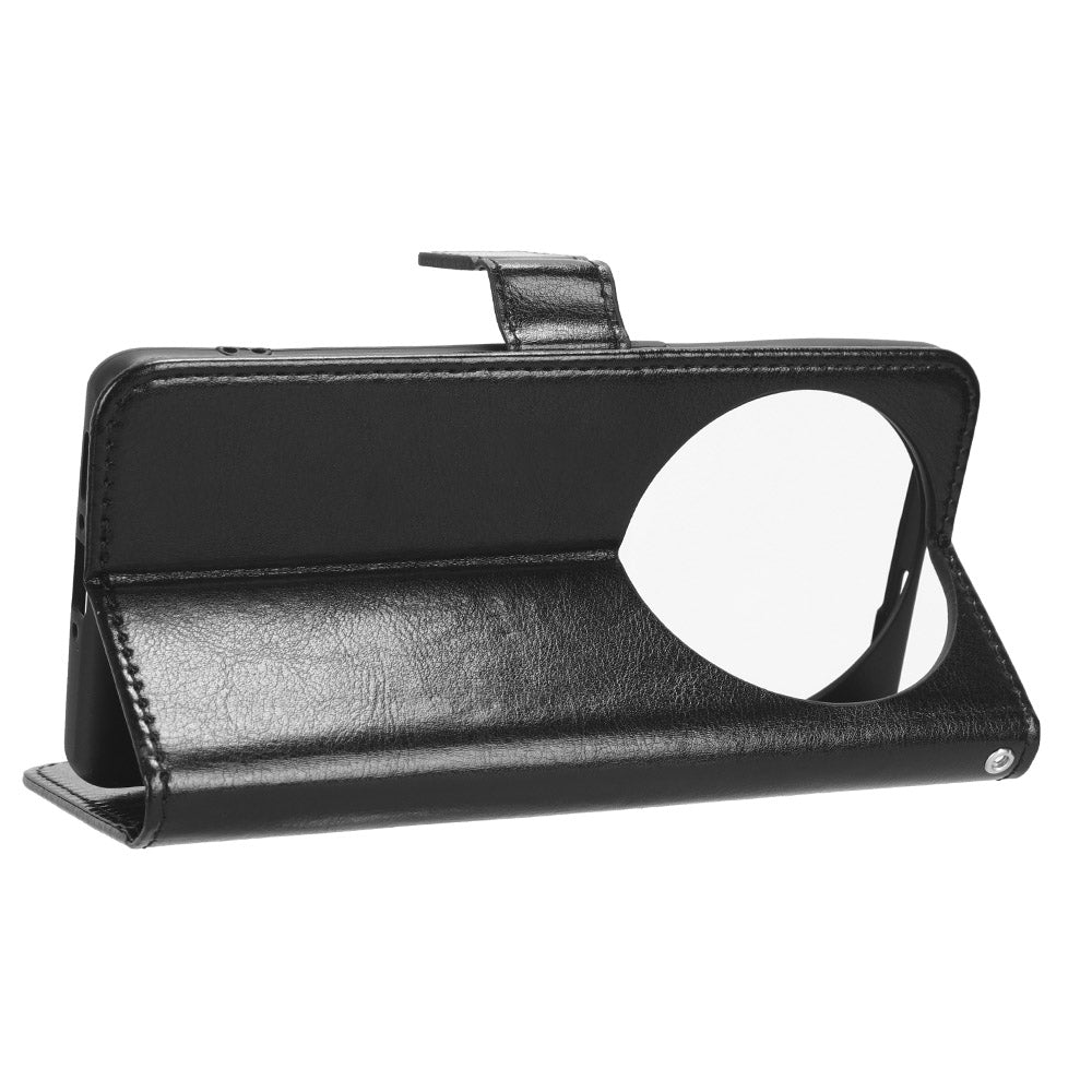 For Oppo Find X6 Pro Magnetic Wallet Flip Case PU Leather Crazy Horse Texture Stand Phone Cover