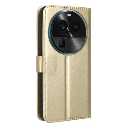 For Oppo Find X6 Pro Magnetic Wallet Flip Case PU Leather Crazy Horse Texture Stand Phone Cover