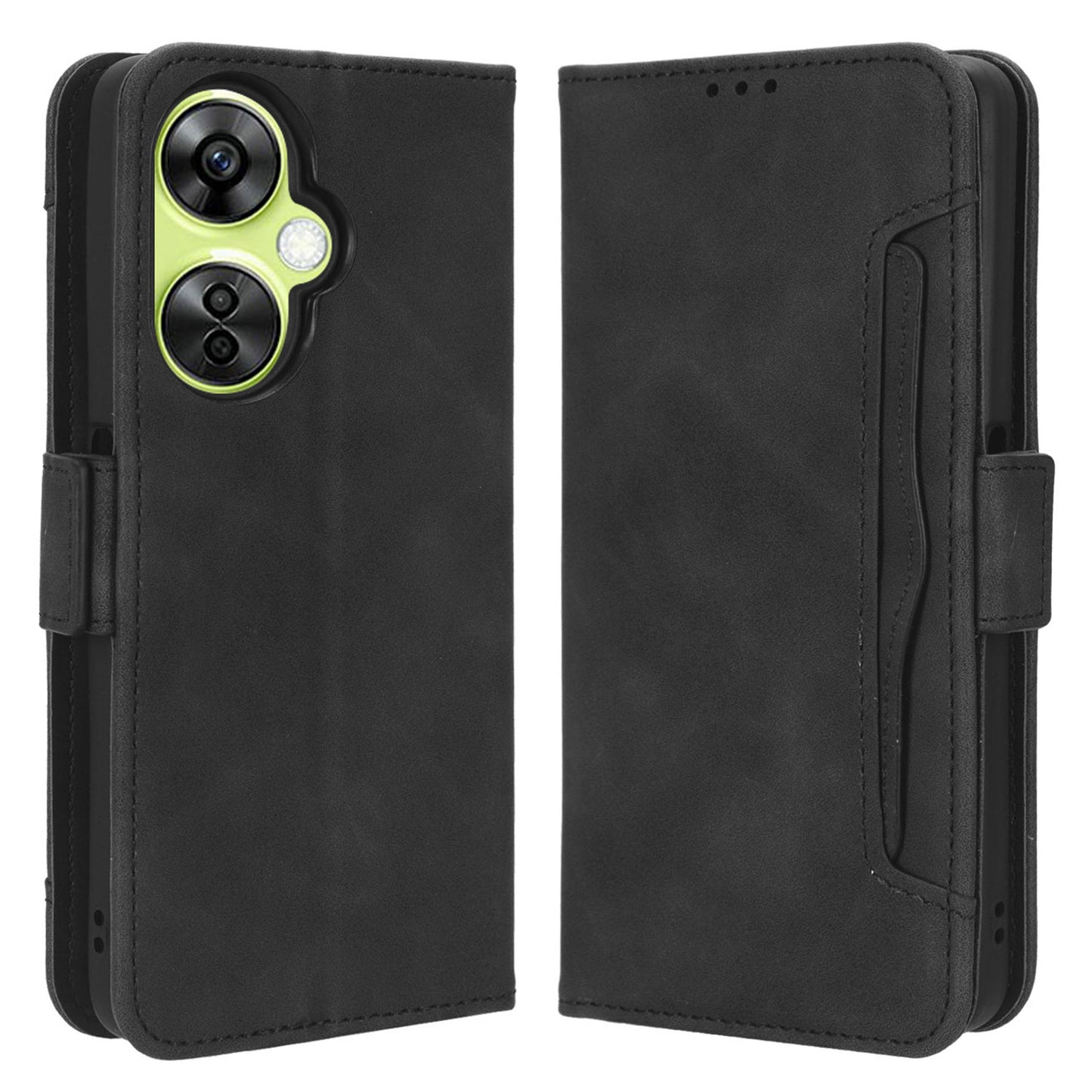 For OnePlus Nord CE 3 Lite 5G / Nord N30 5G Multiple Card Slots Phone Case Leather Wallet Stand Cover