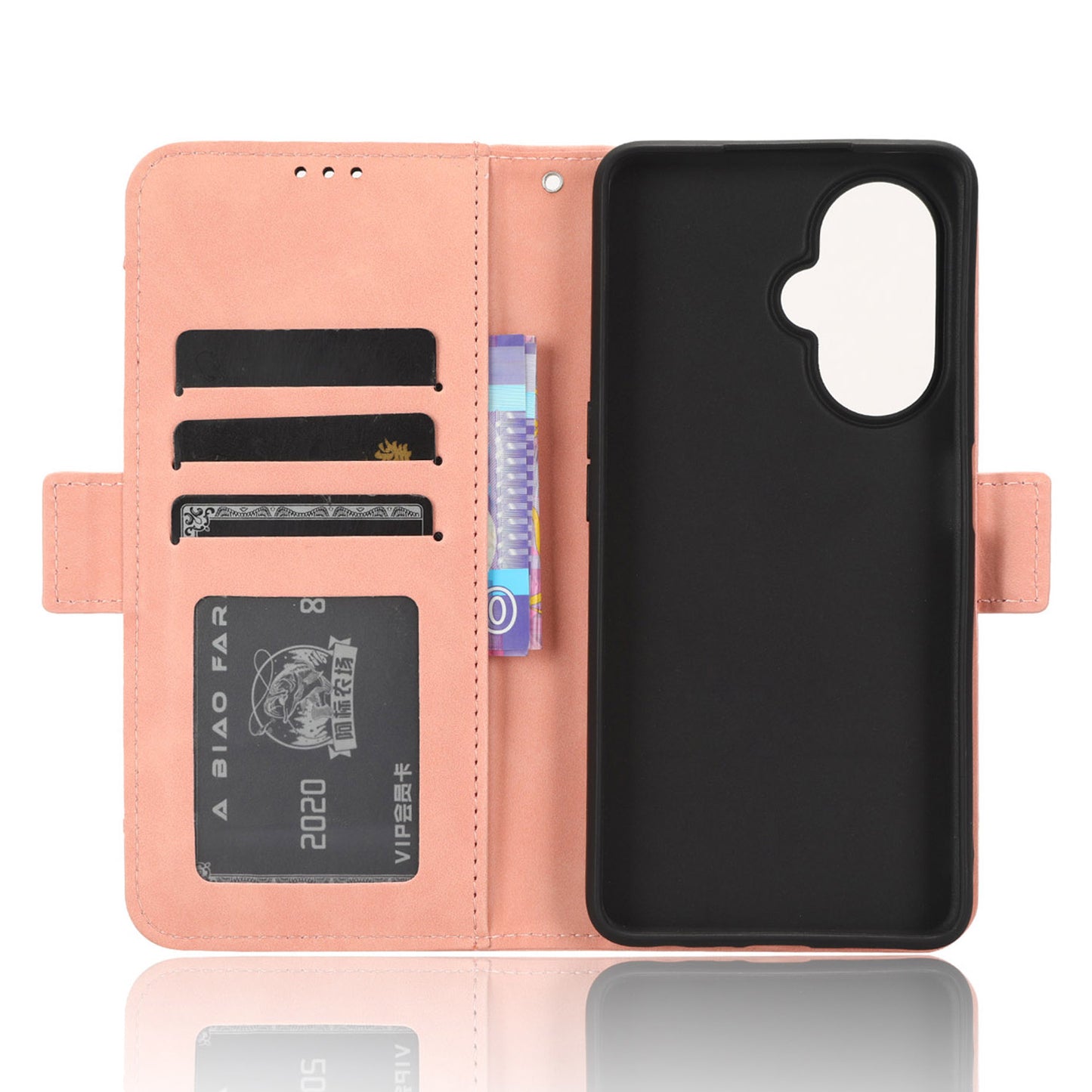 For OnePlus Nord CE 3 Lite 5G / Nord N30 5G Multiple Card Slots Phone Case Leather Wallet Stand Cover