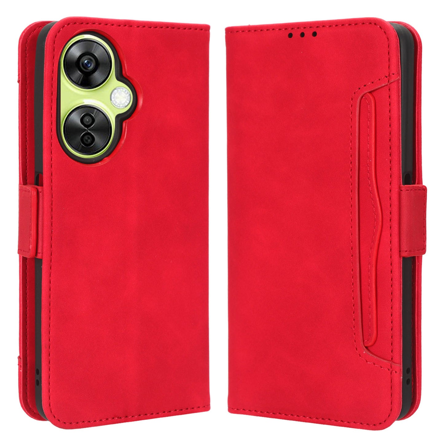 For OnePlus Nord CE 3 Lite 5G / Nord N30 5G Multiple Card Slots Phone Case Leather Wallet Stand Cover