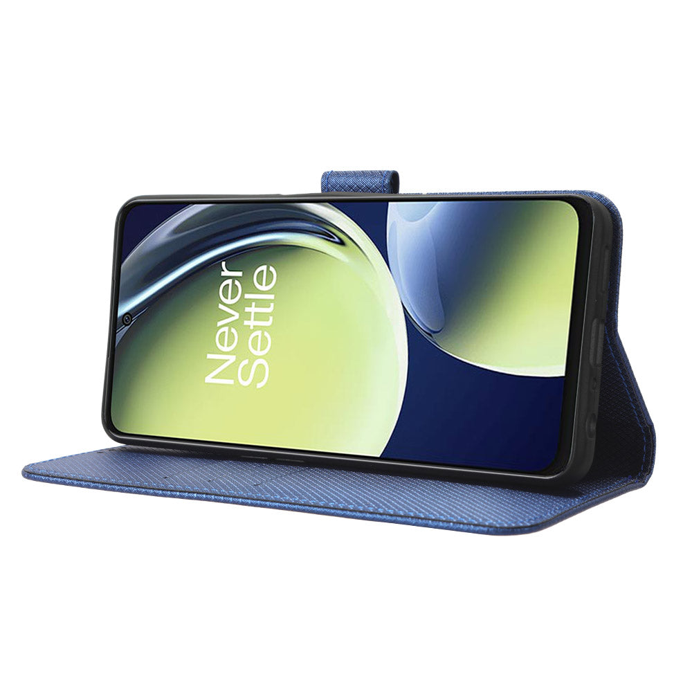 For OnePlus Nord CE 3 Lite 5G / Nord N30 5G Phone Case Wallet Stand Diamond Texture Phone Leather Cover