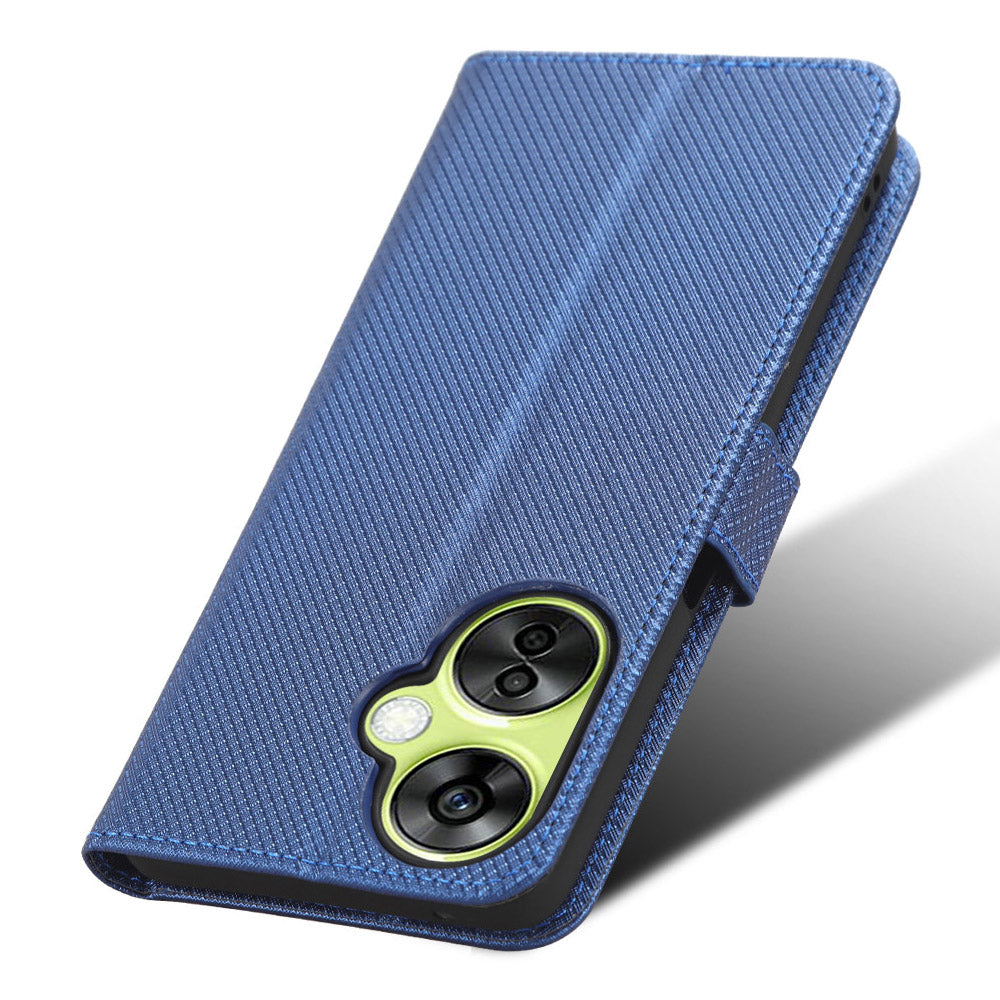 For OnePlus Nord CE 3 Lite 5G / Nord N30 5G Phone Case Wallet Stand Diamond Texture Phone Leather Cover