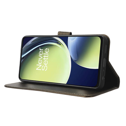 For OnePlus Nord CE 3 Lite 5G / Nord N30 5G Phone Case Wallet Stand Diamond Texture Phone Leather Cover