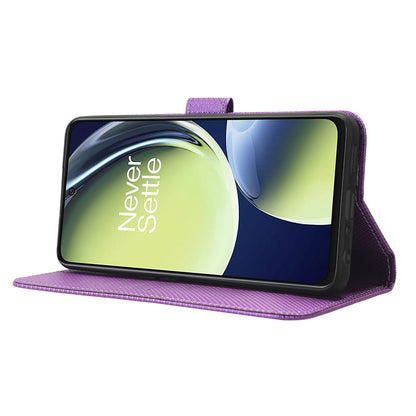 For OnePlus Nord CE 3 Lite 5G / Nord N30 5G Phone Case Wallet Stand Diamond Texture Phone Leather Cover