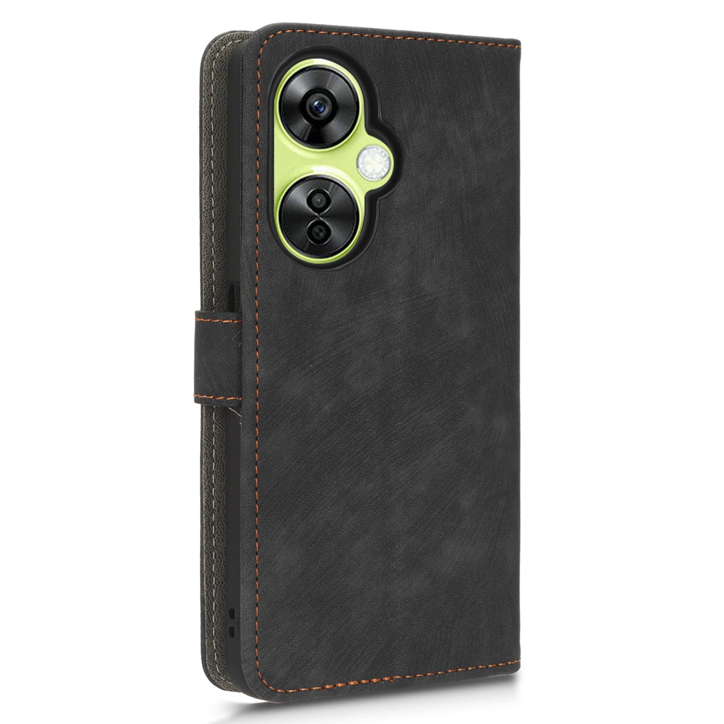 For OnePlus Nord CE 3 Lite 5G / Nord N30 5G Phone Stand Case PU Leather RFID Blocking Wallet Cover with Strap