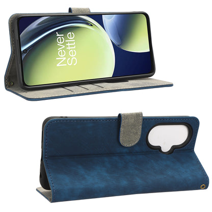 For OnePlus Nord CE 3 Lite 5G / Nord N30 5G Phone Stand Case PU Leather RFID Blocking Wallet Cover with Strap