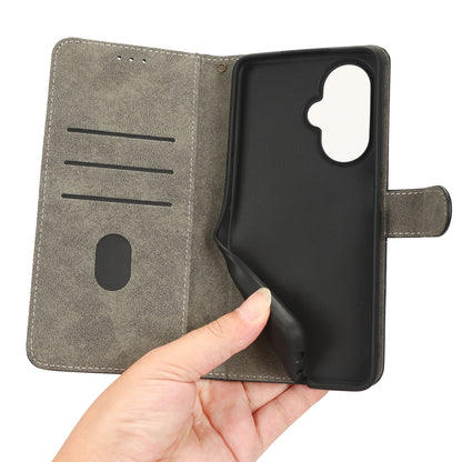 For OnePlus Nord CE 3 Lite 5G / Nord N30 5G Phone Stand Case PU Leather RFID Blocking Wallet Cover with Strap