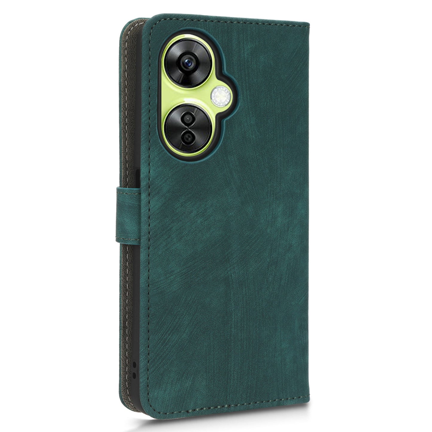 For OnePlus Nord CE 3 Lite 5G / Nord N30 5G Phone Stand Case PU Leather RFID Blocking Wallet Cover with Strap