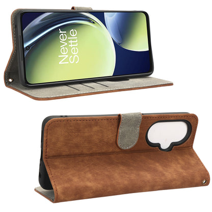 For OnePlus Nord CE 3 Lite 5G / Nord N30 5G Phone Stand Case PU Leather RFID Blocking Wallet Cover with Strap