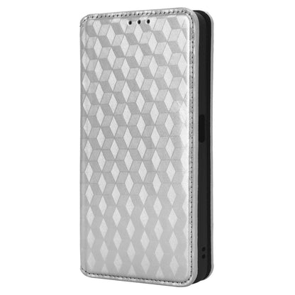 For OnePlus Nord CE 3 Lite 5G / Nord N30 5G Leather Phone Cover Stand Imprinted Rhombus Pattern Phone Wallet Case