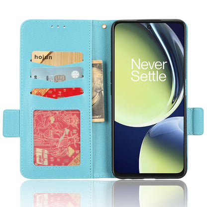 For OnePlus Nord CE 3 Lite 5G / Nord N30 5G PU Leather Case Litchi Texture Wallet Stand Phone Cover
