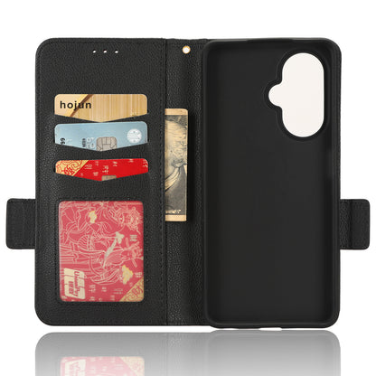 For OnePlus Nord CE 3 Lite 5G / Nord N30 5G PU Leather Case Litchi Texture Wallet Stand Phone Cover