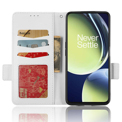 For OnePlus Nord CE 3 Lite 5G / Nord N30 5G PU Leather Case Litchi Texture Wallet Stand Phone Cover
