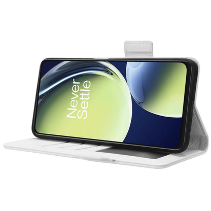 For OnePlus Nord CE 3 Lite 5G / Nord N30 5G PU Leather Case Litchi Texture Wallet Stand Phone Cover