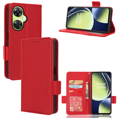 For OnePlus Nord CE 3 Lite 5G / Nord N30 5G PU Leather Case Litchi Texture Wallet Stand Phone Cover