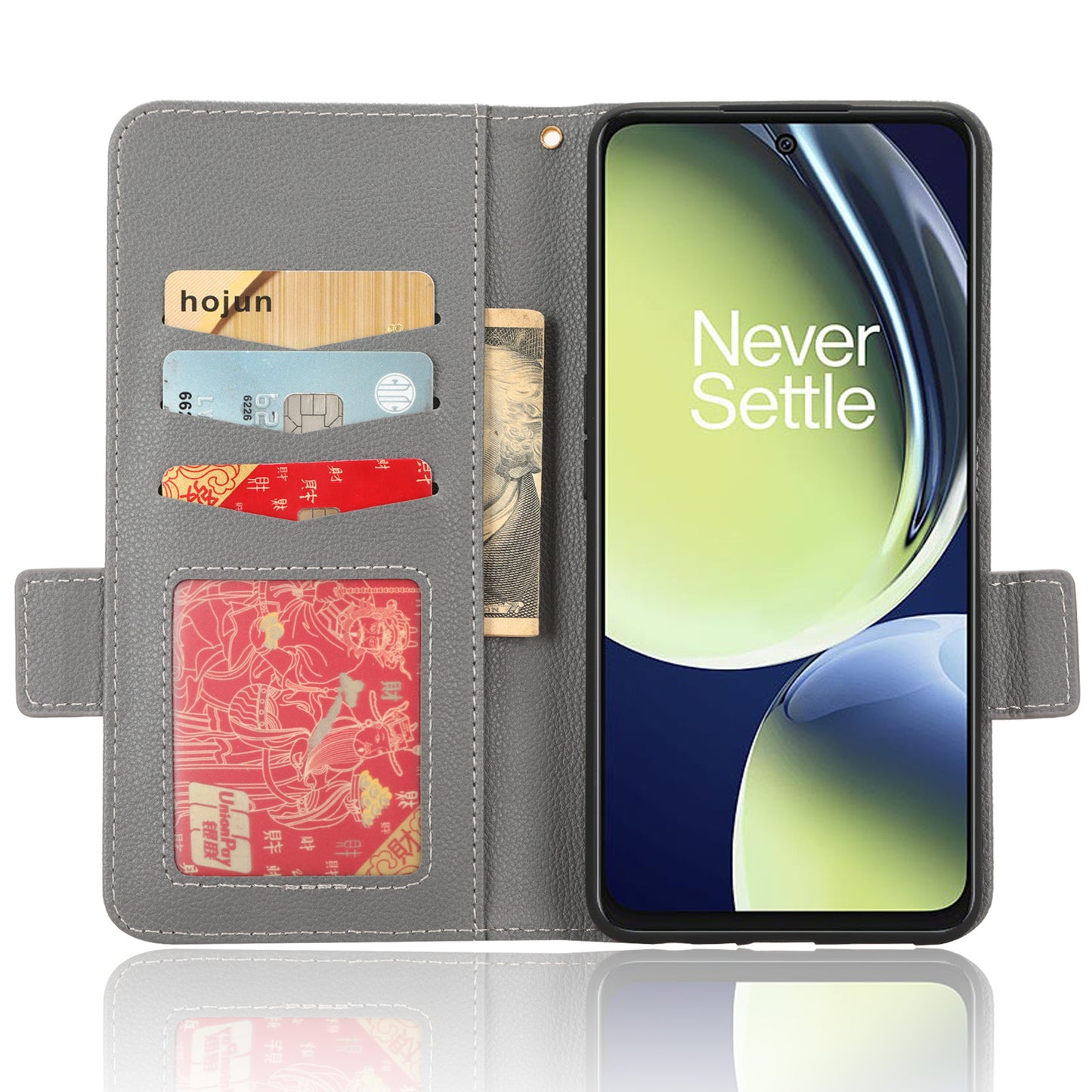 For OnePlus Nord CE 3 Lite 5G / Nord N30 5G PU Leather Case Litchi Texture Wallet Stand Phone Cover