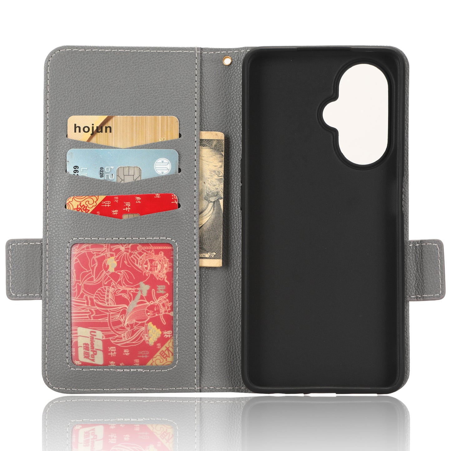 For OnePlus Nord CE 3 Lite 5G / Nord N30 5G PU Leather Case Litchi Texture Wallet Stand Phone Cover