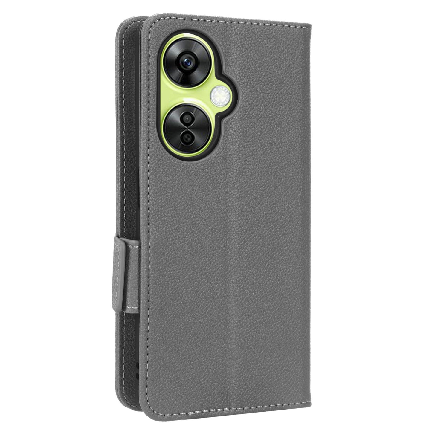 For OnePlus Nord CE 3 Lite 5G / Nord N30 5G PU Leather Case Litchi Texture Wallet Stand Phone Cover