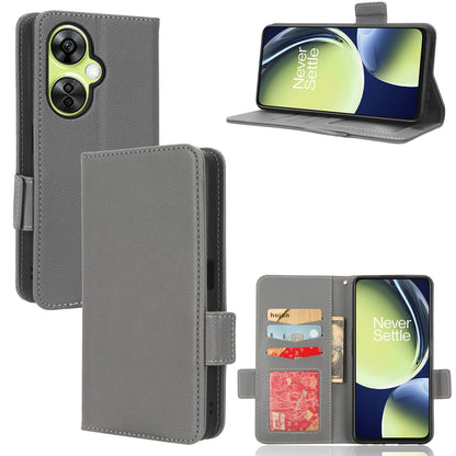 For OnePlus Nord CE 3 Lite 5G / Nord N30 5G PU Leather Case Litchi Texture Wallet Stand Phone Cover