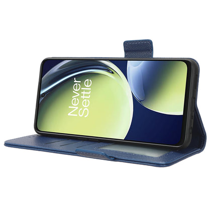 For OnePlus Nord CE 3 Lite 5G / Nord N30 5G PU Leather Case Litchi Texture Wallet Stand Phone Cover