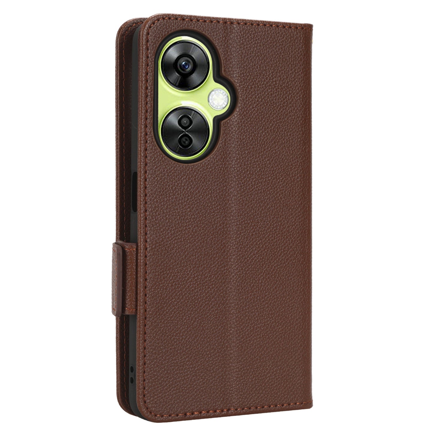 For OnePlus Nord CE 3 Lite 5G / Nord N30 5G PU Leather Case Litchi Texture Wallet Stand Phone Cover