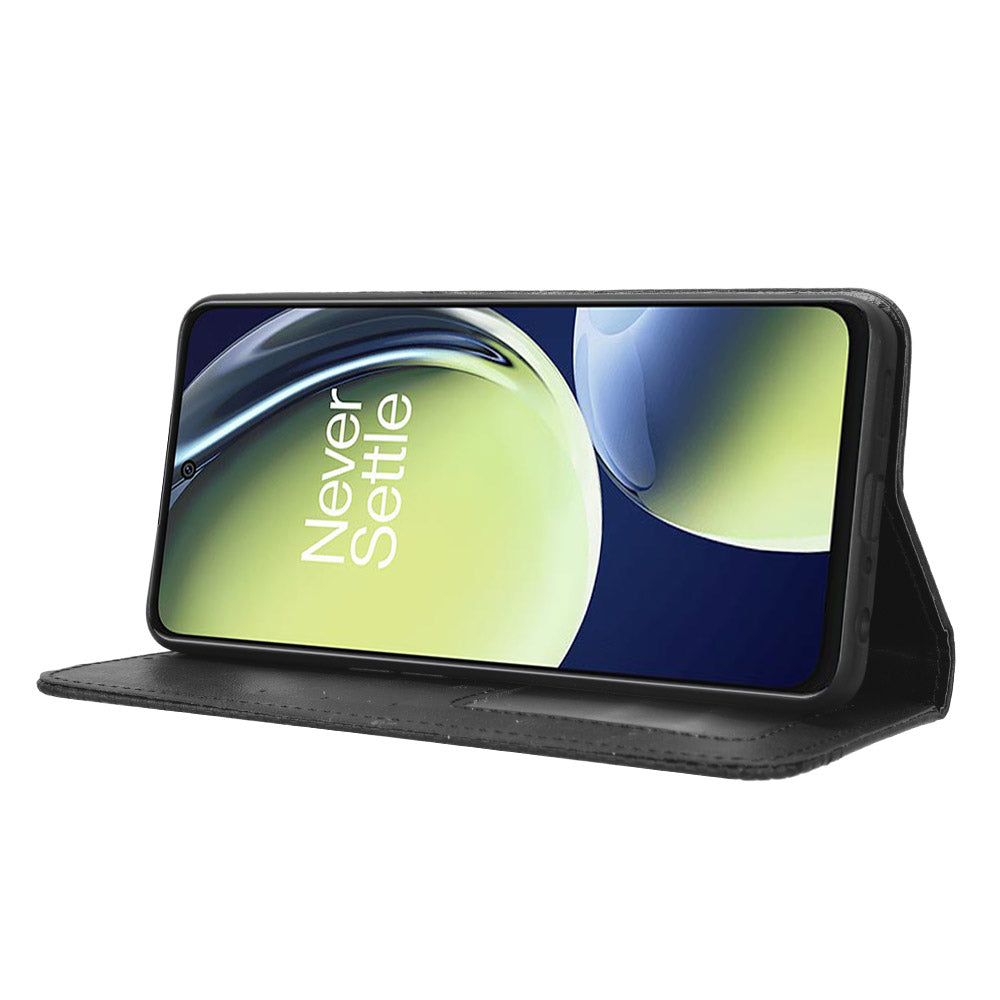 For OnePlus Nord CE 3 Lite 5G / Nord N30 5G Wallet Phone Case Retro PU Leather Mobile Phone Stand Cover
