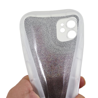 For iPhone 12 6.1 inch Soft TPU Phone Case Bling Glitter Sparkle Epoxy Cover